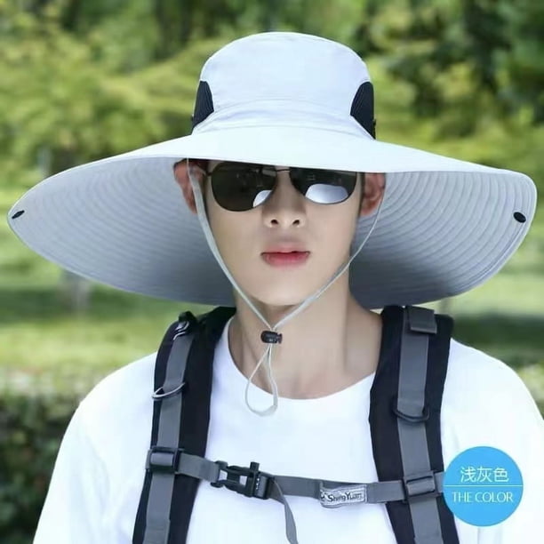Sombrilla para exteriores, sombrero para el sol, sombrero para el sol de verano, sombrero para pescar, sombrero para pescador de montaña