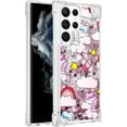 thumbnail image 2 of Slim Fit Phone Case for Samsung Galaxy S23 Ultra,Crystal Bling Quicksand Effect TPU Bumper Case with Four Corners Anti-Drop Protection Cover for Galaxy S23 Ultra,YBDT Pink Horse, 2 of 14