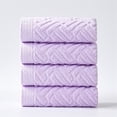 thumbnail image 4 of Cozeii Bath Towel, Cotton Wash Towel, Soft Absorbent Quick Dry Bathroom Towel, Solid Color Hand Face Towel for Shower, Gym, Travel, Guest Bathroom, 13.4x29.1 Inch, Purple, 4 of 6