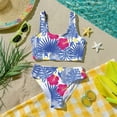 thumbnail image 6 of CCRFTGI Girls Swimsuit Size 7 Two Piece Sets Swim Vacation Bikinis Beach Vacation Girls Bathing Suit Cute Summer Hawaiian Tropic Girls Clothes Tankini Swimsuits Swimwear Red 7-8 Years, 6 of 9