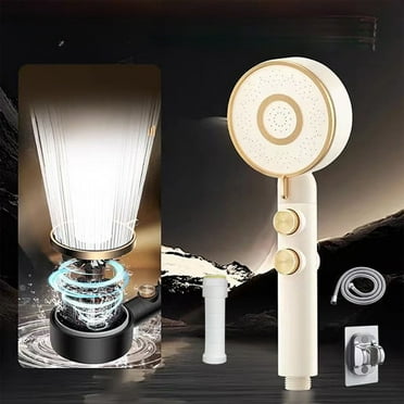 High Pressure Handheld Shower Head,Powerful Spray Shooting with Handheld Spray Shower 5 Settings,Removable Shower Head Kit with Hoses and Shower Stand Powerful Filtration