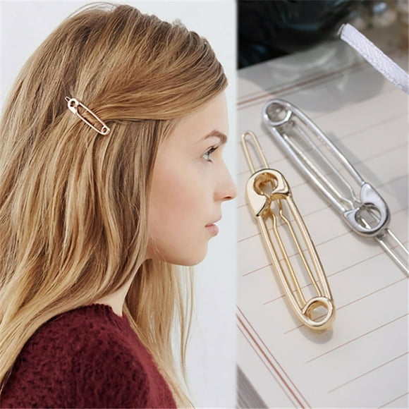 VISLAND Hair Clip Of Unique Girl Pin Shape Hair Clip Women Hair Style Pin Clip Charm Hair Ornament