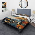 thumbnail image 1 of Designart "Dynamic Duality Colorful Mid Century Harmony V" Abstract Bedding Covert Set - Abstract Midcentury Multi-Color Mid-Century Bed Set With 2 Shams, 1 of 6