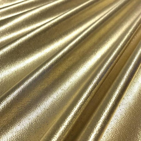 Tissue Lame Fabric Shiny 44'' Wide Craft Decoration Costume Design By the yard (Gold)
