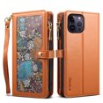 thumbnail image 2 of Feishell Crossbody Wallet Phone Case for Apple iPhone 13 Pro Max,with Hand Strap & Shoulder Strap,Luxury PU Leather Magnetic Clasp Multi Card Slots Flip Kickstand Phone Case,Brown, 2 of 17