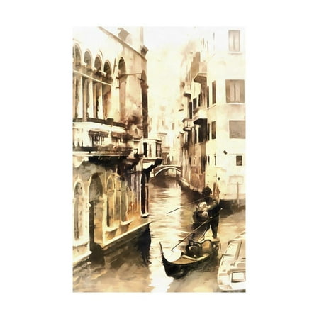Gondoliers in Venice Vintage Print Wall Art By Dorothy
