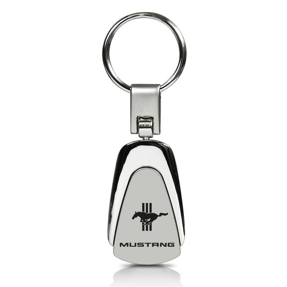 Ford Mustang Tri-Bar Keychain & Keyring - Teardrop