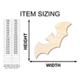 thumbnail image 2 of Unfinished Wood Bat Shape - Craft - up to 46" 24" / 3/4", 2 of 5