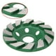 thumbnail image 3 of Generic Disco de diamante de 4 pulgadas para pulir mármol, cemento y piedra, color verde, 100mm de diámetro, 5mm de grosor, sin anillo metálico., 3 of 6