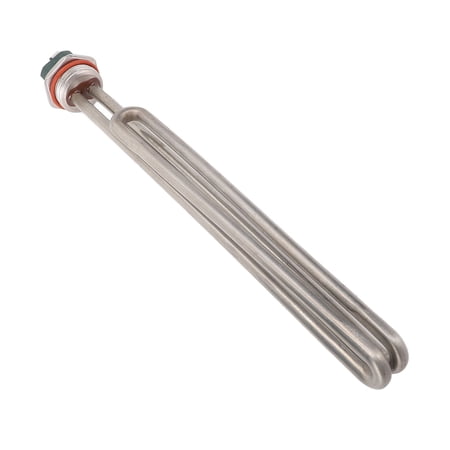 BOKYAN Universal 1-1/4in Thread 3000W 230V Electric Water Heater Heating Component Replacement Tube, SUS316 Stainless Steel Immersion Submersible Element, Length 10.6 inches / 27 cm for Steam Tanks