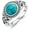 5, variant on SOULMEET Celtic Turquoise Ring for Women 925 Sterling Silver Natural Turquoise Celtic Knot Statement Ring Jewelry Gifts for Women