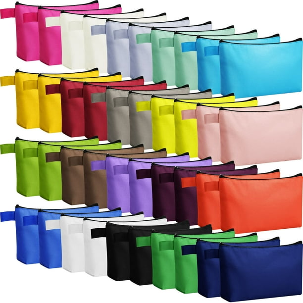 Bolsas de maquillaje Reginary, bolsa de viaje para cosméticos, 40 unidades