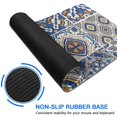 thumbnail image 6 of Long Mouse Pads for Desk,Blue Ethnic Geometric Patchwork Pattern Desk Mats on Top Of Desks, Desk Mouse Pad Extra Large with 3mm Non-Slip Base and Stitched Edge for Gaming,Office,Work,Home 31.5"x11.8", 6 of 6