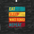 thumbnail image 4 of Inktastic Wakeboarding Eat Sleep Wakeboard Repeat Women's T-Shirt, 4 of 5