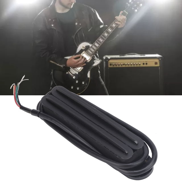 11K Double Rail Chaud Humbucker Double Bobine Pickup Blindage avec Vis de Montage et Ressorts Accessoires pour Instruments de Musique