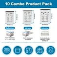 thumbnail image 6 of Cubepoint 4 Jumbo 4 Large 2 Medium Vacuum Storage Bags, 10 Combo Reusable Travel Vacuum Storage Bags for Clothes Compression, Airtight Double Zipper Space Bags, 6 of 12