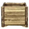 thumbnail image 4 of Glacier Country Collection Magazine Rack w/ Laser Engraved Wolf Design, 4 of 9
