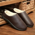 thumbnail image 4 of Fesfesfes Slip On Shoes For Men Winter Water Proof Home Slippers Women Household Casual Slides Soft Non-Slip Plush Slipper 7.5(40), 4 of 7
