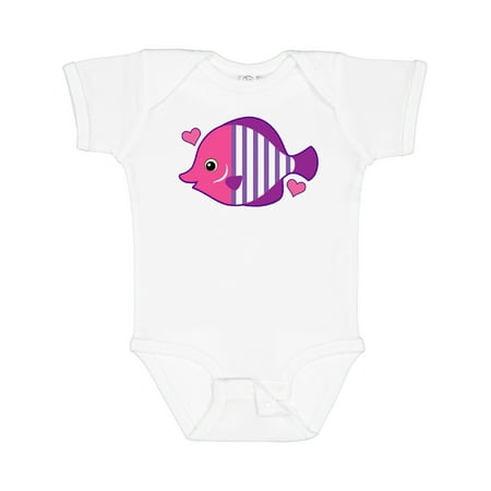 

Inktastic Cute Tropical Fish Beach Vacation Gift Baby Girl Bodysuit