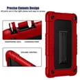 thumbnail image 4 of Fire HD 8 / HD 8 Plus Tablet Case 12 Gen 2022 with Screen Protector , SOATUTO Shockproof Protective Case Built in Kickstand Shoulder Strap for Fire HD 8 Kids / HD 8 Kids Pro 2020 (Red+Black/1 Pcs), 4 of 6