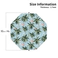 thumbnail image 2 of Honeii Flamingos And Palms print Leather Coaster Set of 4, ideal for safeguarding your furniture from drinks spills and effortless cleanup-Octagon, 2 of 6