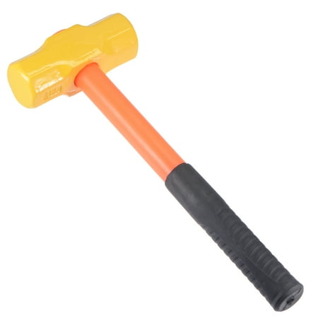 

Uxcell Engineer Hammer 4 Pound Sledge Hammer Shockproof Handle with Rubber Grip and Forged Steel Head for Home Industry
