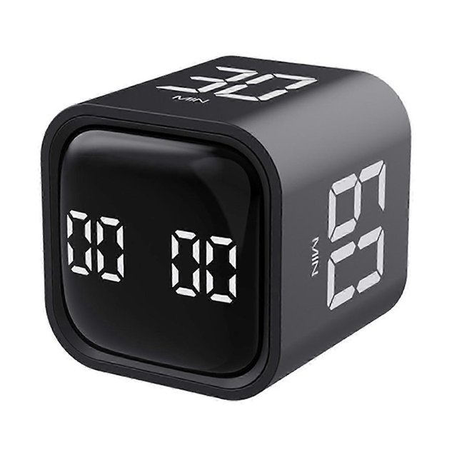Productivity Cube Timer Gravity Sensor Flipping LED Display 4 Preset Time Dual Modes Time Management
