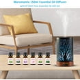 thumbnail image 5 of Oil Diffuser & Essential Oils Set - Oil Diffuser 150ml with 6 Essential Oils Set, Aromatherapy Cool Mist Oil Diffusers for Essential Oils, Waterless Auto Shut-Off，7 Colors Night Light,Gifts for Mom, 5 of 12
