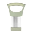thumbnail image 2 of Soporte de cebolla para rebanar rebanador de limón, agarre cómodo, soporte para rebanador de cebolla rallador de acero inoxidable para frutas Verde, 2 of 8