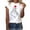 #1-White, variant on Patlollav Womens Tops Ladies Solid V-Neck Comfortable T-Shirt Short Sleeve Blouse Casual Tops