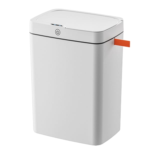 Papelera Automática Bsvklp con Tapa Cubo Basura Blanco 18L