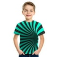 thumbnail image 2 of Boys Shirts Size 6 Fashion Cool 3D Graphic Short Sleeve T-Shirts Gift Trendy Kid Shirt Casual Crewneck Funny Printed Shirts Pullover Tops Daily Wear Z06-Mint Green 8-9 Years, 2 of 4
