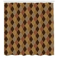 thumbnail image 3 of Ambesonne Brown Shower Curtain, Classic Lozenge Pattern, 69"Wx84"L, Pale Brown Cinnamon, 3 of 3