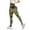Z1-Amry Green, variant on Leggings with Pockets for Women Cute Casual Yoga Pants Breathable Tummy Control Capris AG for Size L