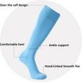 thumbnail image 2 of 2 Pairs Unisex Soccer Socks, Knee High Solid Baseball Football Sports Team Socks, 2 of 5