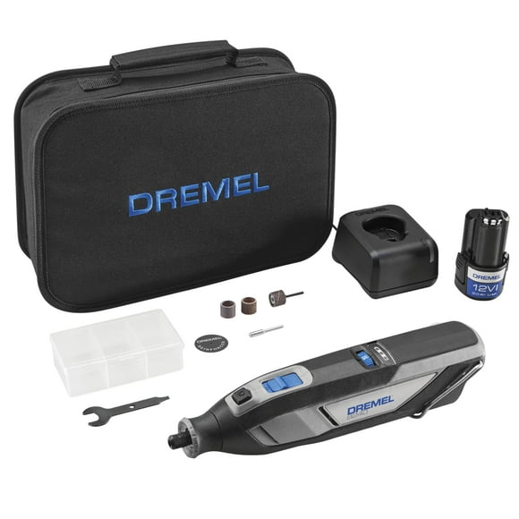 Dremel 8240 Kit d'Outils Rotatif Sans Fil 12V avec Vitesse Variable et Prise Confort - Comprend Batterie 2AH, Chargeur et Plus (Renouvelé)