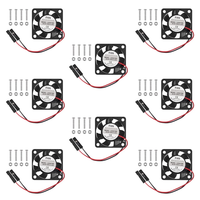 for Raspberry Pi Fan, 8Pcs for Raspberry Pi Cooling Fan Brushless CPU Cooling Fan Heatsink Cooler Connector Separating One-to-Two Interface 3.3V 5V for Raspberry Pi4 Pi3 B+, Pi 3, Pi 2, Pi 1 B+