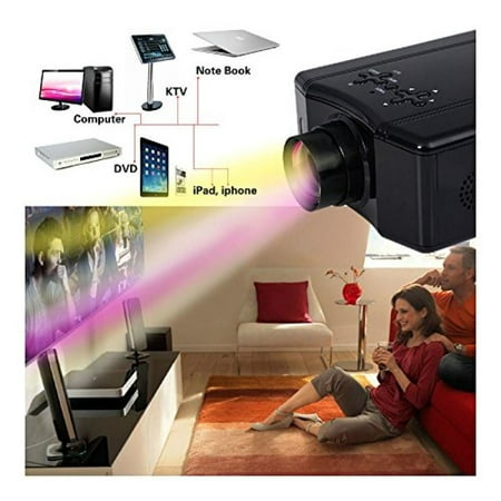 4000 Lumens HD 1080P Home Theater Projector 3D LED Portable SD HDMI AV USB (Best 3d 1080p Home Theater Projector)