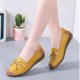 thumbnail image 4 of Zapatos Casuales de las Mujeres Suaves de Cuero Falso Deslizamiento Superior en Mochilas Cómodos Zapatos Planos de la Sola Plana de las Mujeres, 4 of 9