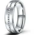 thumbnail image 1 of HSHDLDF 4mm 6mm 8mm 10mm Black Titanium Rings Wedding Band Matte Comfort Fit for Men Women, 1 of 6