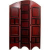 Oriental Furniture 5 1/2 ft. Tall Arc Top Photo Screen, rosewood color
