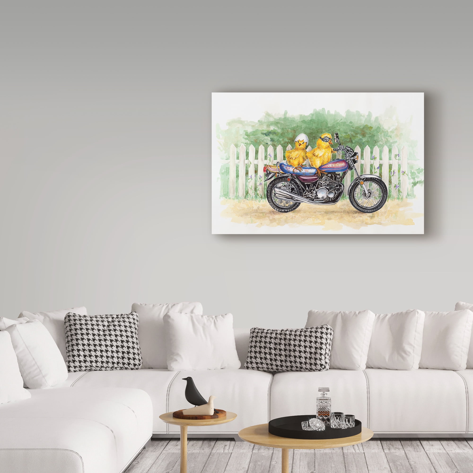 Trademark Fine Art 'Biker Chicks' Canvas Art by Charlsie Kelly