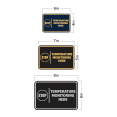thumbnail image 5 of Signs ByLITA Classic Framed Stop! Temperature Monitoring Here Door or Wall Sign Easy Installation | Health And Safety | Building And Hospitality Sign (Black Gold) - Medium, 5 of 7