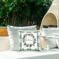 thumbnail image 2 of Stupell Industries Believe Wreath on Green Plaid Outdoor Printed Pillow design by Elizabeth Tyndall, 18 x 7 x 18, 2 of 6