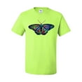 thumbnail image 2 of Wild Bobby, Colorful Rainbow Patterned Butterfly Animal Lover Men's Graphic T-Shirt, Safety Green, Large, 2 of 3