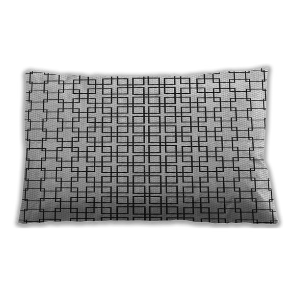 Ahgly Company Outdoor Rectangular Patterned Lumbar Throw Pillow, 13 inch by 19 inch