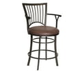 thumbnail image 5 of Steve Silver Bayview Metal Swivel Counter Stool, Coach Brown, 5 of 8