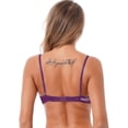 thumbnail image 5 of iiniim Woman's Lace Shelf Bra Underwired Bralette Purple 4XL, 5 of 7