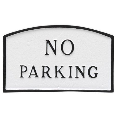 Montague Metal Products No Parking Arched Wall Plaque
