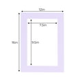 thumbnail image 3 of Light Purple Acid Free 12x16 Picture Frame Mats with White Core Bevel Cut for 8x10 Pictures - Fits, 3 of 3